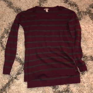 Oversized striped shirt!